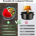 thumbnail image 2 of HLONK 2 in 1 Reusable Slow Cooker Divider for 6 QT Crockpot Divider Insert Silicone Slow Cooker Divider Insert fits Beach Crock-Pot Slow Cooker  Slow Cooker Liners for Crock Pot Liners, 2 of 9