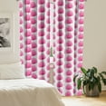 thumbnail image 2 of Ambesonne Leaf Curtains, Watercolor Pink Leaves, Pair of 28"x63", Hot Pink Coconut, 2 of 5
