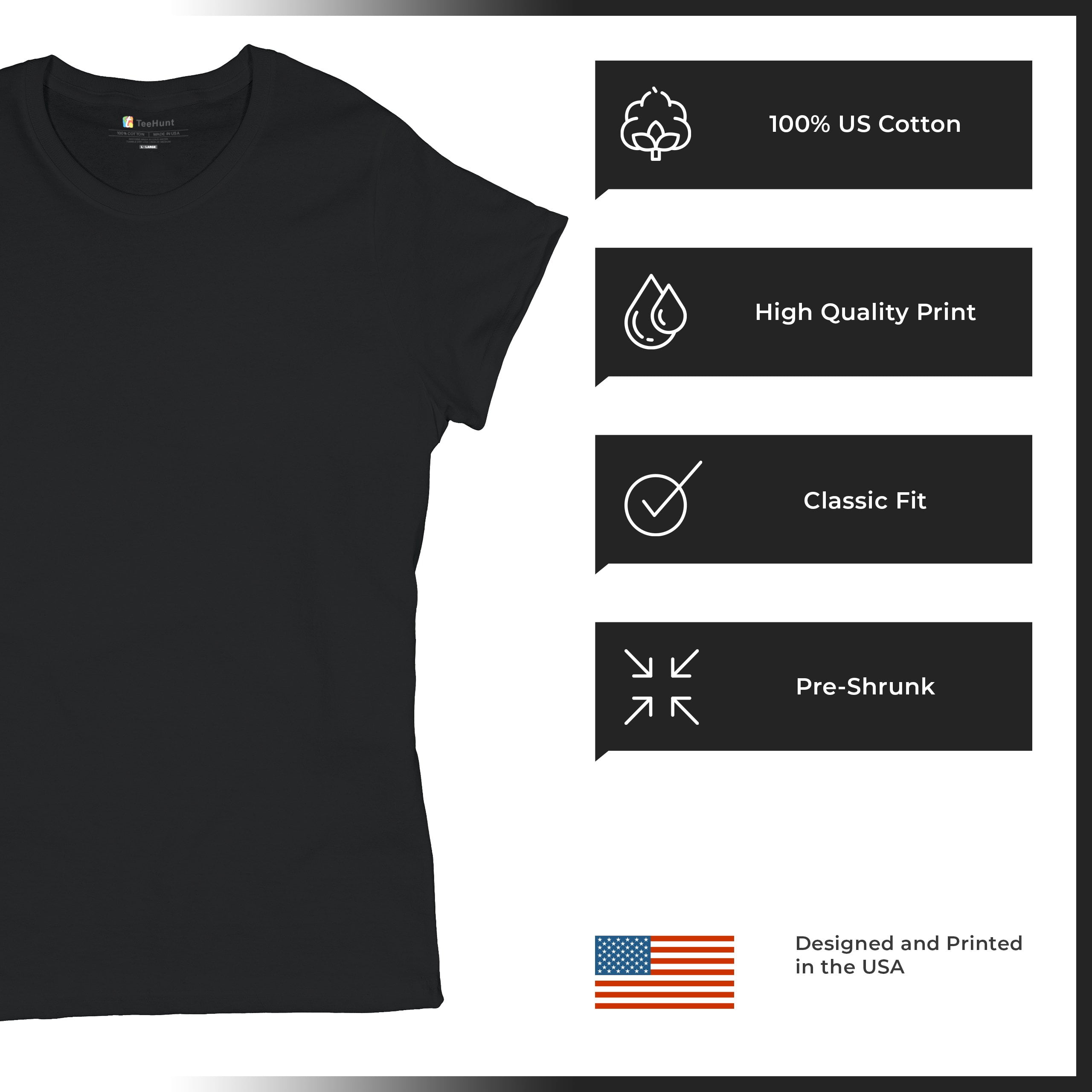 Tee Hunt Emergency Medical Technician Women's T-Shirt Novelty T-Shirt EMT EMS First Responder Tee, Black, Medium