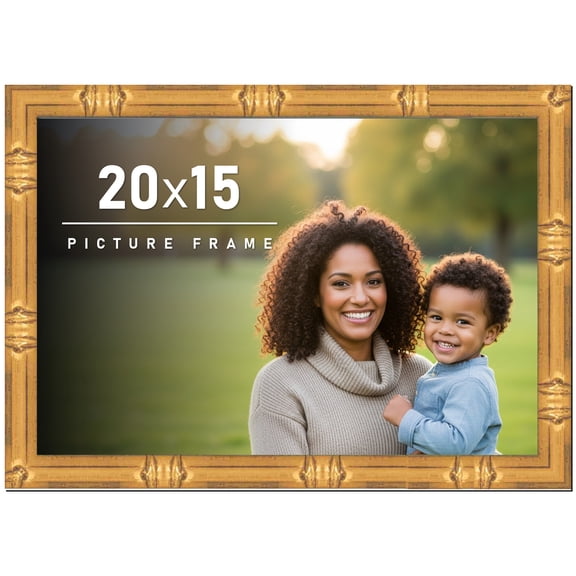 20x15 Frame Gold Bamboo Picture Frame
