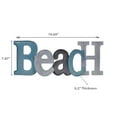 thumbnail image 2 of Embossed Metal Wall Sign Beach, 2 of 3