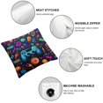 thumbnail image 6 of Acheng Gaming Gamepad Plush Pillow Case Square Throw Pillow Cover Soft Decorative Cushion Pillowcases for Sofa  24x24in, 6 of 7