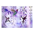 thumbnail image 3 of Tiptophomedecor Peel and Stick Animal Wallpaper Wall Mural - Flying Hummingbirds Violet - Removable Wall Decals, 3 of 3