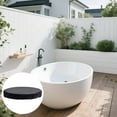 thumbnail image 2 of Round Hot Tub Cover, Waterproof 210D Oxford Fabric Dust and Sun Protection, Black, 208*36 cm, Ideal for Outdoor Hot Tubs and Furniture, 2 of 5