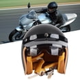thumbnail image 1 of Casco De Motocicleta Vintage, 24 A 24,8 Pulgadas, 3/4 Conchas Abiertas, Casco D, Bicicleta Eléctrica, Medio Para Ciclomotor, Crucero, Scooter, Adultos, Hombres, Jóvenes,, 1 of 7