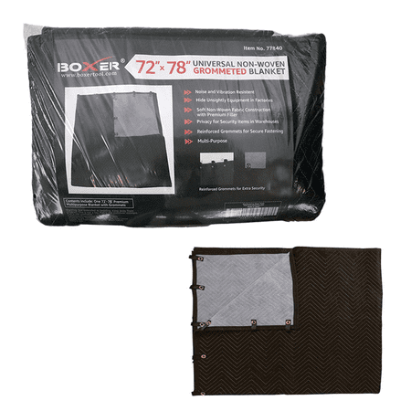 

Boxer Tool Moving Blankets 2 Pack 78 x 72 Grommet Industrial Grade Padded Blankets.