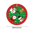 thumbnail image 2 of Taicans Buffalo Plaid Christmas Tree Skirt - 48" Velvet Plush Tree Skirt for Holiday Decor,Red Festive Xmas Tree Cover with Adjustable Fasteners,Easy to Clean & Store,for All Christmas Tree Sizes, 2 of 6