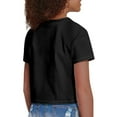 thumbnail image 5 of Uourmeti Penguin Crop Top for Girls 7-8Cute Short Crew Neck Pullover Lightweight Loose Fit Athletic Short Sleeve T-Shirt, 5 of 6