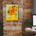 thumbnail image 5 of Epic Graffiti 'Still Life: Vase with Twelve Sunflowers' by Vincent van Gogh, Canvas Wall Art, 12"x16", 5 of 8