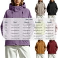thumbnail image 3 of Waterproof Windbreaker Jacket Women Plus Size Hooded Long Sleeve Solid Color Windproof Casual Adjustable Hem Raincoat Outdoor Mountaineering Parka Jacket, 3 of 8