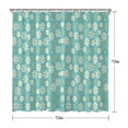 thumbnail image 5 of Turquoise Daisy Flower Yellow Centers Pattern Shower Curtain 72"x72" ,Bathroom Decorative Shower Curtains Set with 12 Hooks,Modern Waterproof Washable Shower Curtain, 5 of 6
