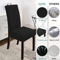 thumbnail image 3 of Dining Room Chair Slipcovers Dining Chair Covers Parsons Chair Slipcover Stretch Chair Covers for Dining Room Set of 8,Black, 3 of 7