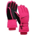 thumbnail image 2 of Lullaby Kids Windproof Waterproof Zippered Winter Ski Gloves Pink L, 2 of 4