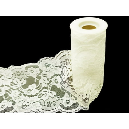 Balsacircle 5 5 X 10 Yards Wedding Lace Tulle Roll Crafts
