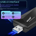 thumbnail image 3 of Tarjeta de red inalámbrica para deportes electrónicos de 5400 m, transmisor receptor WiFi inalámbrico de tres frecuencias 6G, computadora, tarjeta de red USB 3.0 sin unidad, 3 of 3
