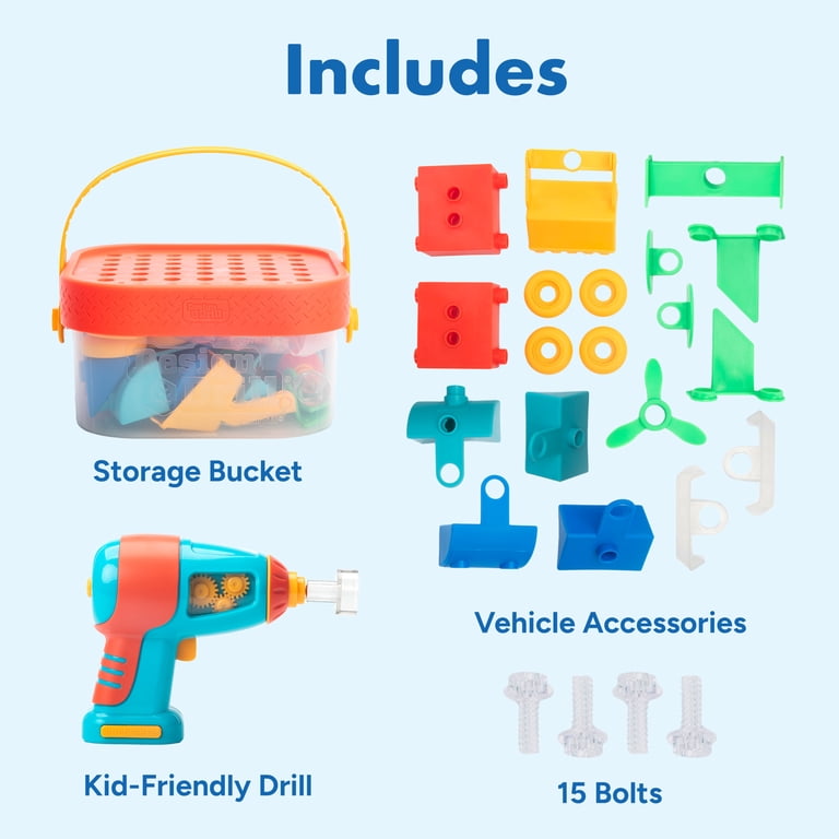 Educational Insights Design & Drill Build-it Bucket, STEM