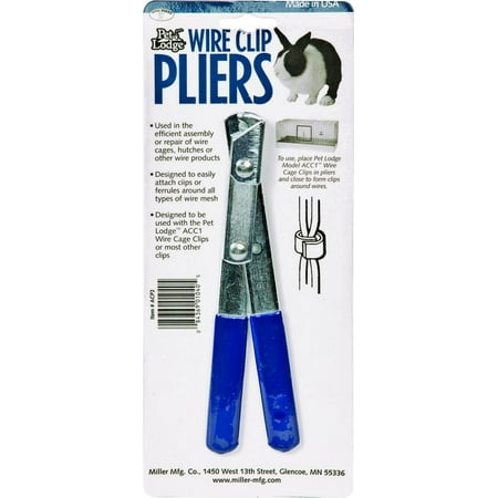 

New Miller ACP2 Pet Lodge Wire Clip Plier Ferrule Metal/Plastic for: Acc1 and Acc120 Pet Lodge Wire Cage Clips Each