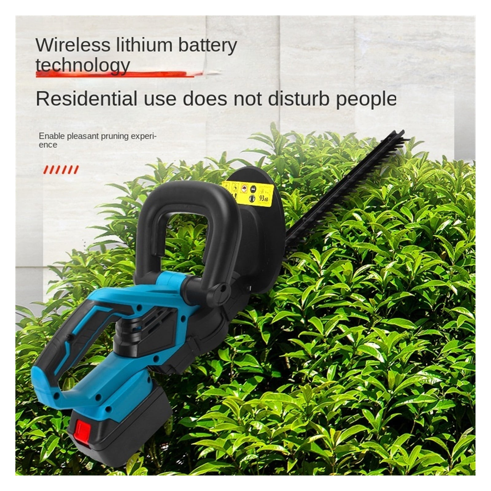 24V Cordless Grass Hedge Trimmer Electric Pruning Household Lawn Mower Grass Shear Lithium-ion Rechargeable Garden Tool Machine ,2 IN 1 Trimmer & Edger