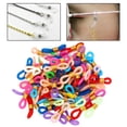thumbnail image 4 of 50 Pieces Eyeglass Chain Ends Adjustable Silicone End Connectors Retainer Eyeglass Strap Holder Ends for Sunglasses Chain, Sports Eyeglasses Strap Mixed color, 4 of 10