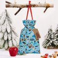 thumbnail image 4 of Fuzoiu Animal Pirate Print Christmas Gift Bag,Burlap Gift Bag with Drawstring Closure & Hang Tag,Perfect for Holidays, Birthdays, and Special Occasions-Medium, 4 of 5