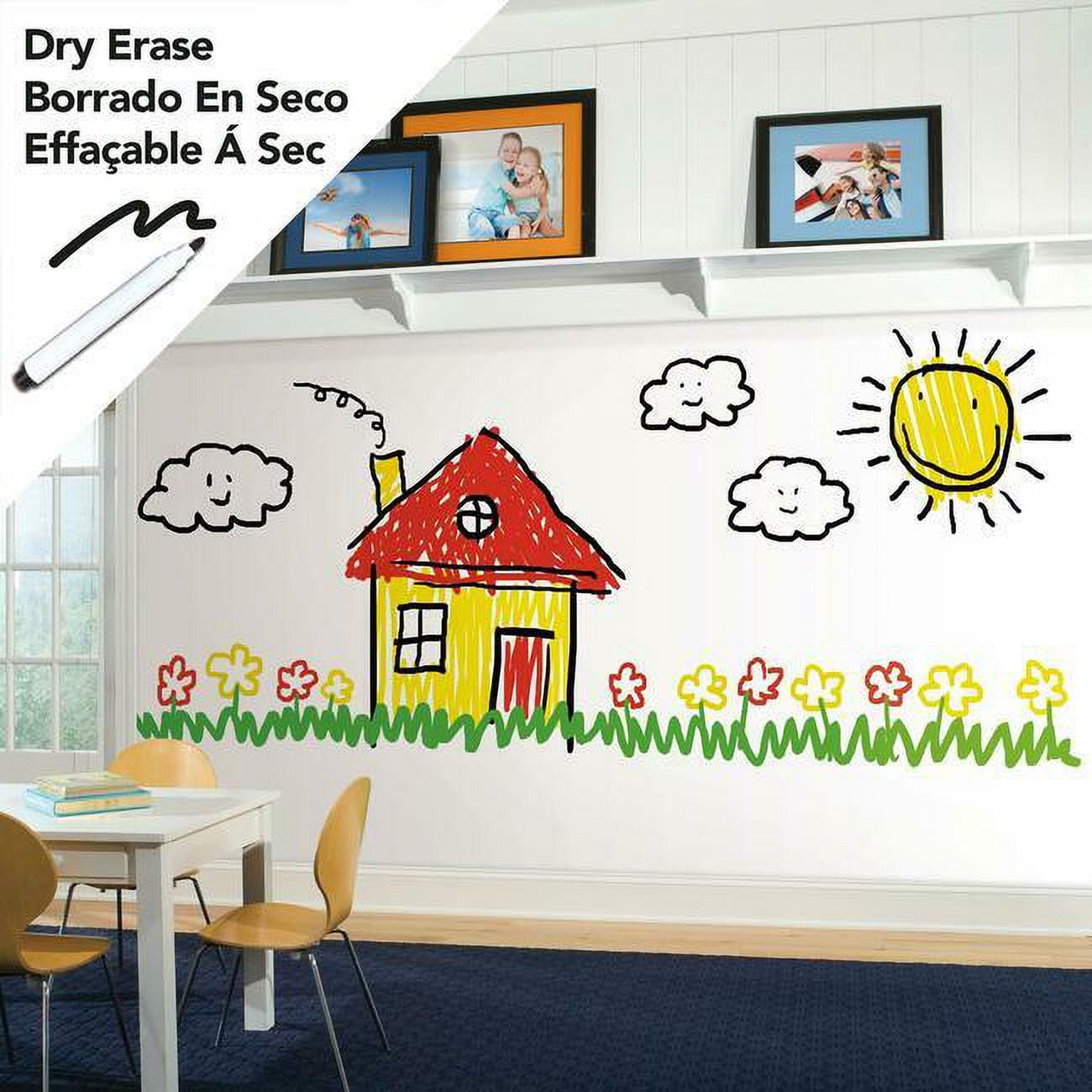 Dry Erase Peel and Stick Wallpaper