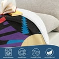 thumbnail image 4 of Yayeee Throw Blanket for Couch Soft Warm 50" x 60" Sofa Chair Bed Decoration, Futuristic Circles, 4 of 7