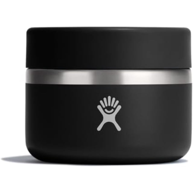 Flasque Hydro 12 Oz en Acier Inoxydable, Pot Alimentaire Isolé, Noir