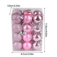 thumbnail image 3 of Avdjesfny - 24 mini bolas navideñas irrompibles para árbol de Navidad, 1,18 pulgadas, para decorar bodas, fiestas y otras ocasiones., 3 of 7