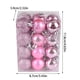 thumbnail image 3 of Árbol de Navidad wileqep, liquidación, 30 mm, bola de Navidad para árbol de Navidad, adorno colgante para fiesta en el hogar, decoración rosa, G, 3 of 8