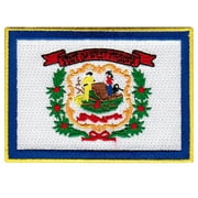 West Virginia Embroidered Iron-On Flag Patch