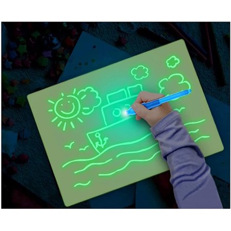Magic Light Drawing Pad for Kids,LED Writing Doodle Luminescent Puzzle