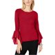 thumbnail image 1 of INC Womens Georgette Cuff Pullover Sweater, Rojo, XX-Large I-N-C Pull-over, 1 of 1