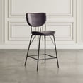 thumbnail image 6 of Jofran Owen Contemporary Modern Faux Leather Split-Back Upholstered Counter Height Barstool (Set of 2), 6 of 11