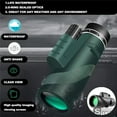 thumbnail image 3 of High Power 80x100 Monocular Telescope With Smartphone Adapter, HD Waterproof Scope For Long Distance Viewing, BAK4 Prism For Bird Watching, Hunting, Camping & Travel​,Black-A, 3 of 23