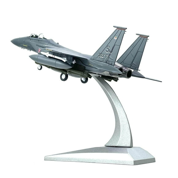 Langgg 1:100 Scale F 15E Model Mini Desktop Decoration Mini Desktop Decoration Fighter Aircraft Plane Fighter Die Cast Model for Home Collection Souvenir