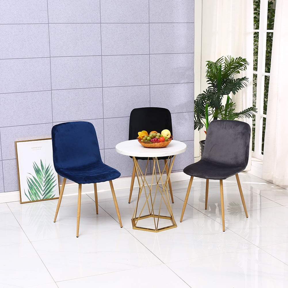 Kepooman Set of 4 Modern Dining Chairs, Blue Kepooman Set of 4 Modern Dining Chairs, Blue