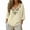 Khaki, variant on Women's 100% Cotton Boho Embroidered Tops V Neck 3/4 Sleeve Loose Casual Shirts Vintage Floral Tunic Blouses for Daily Vacation Wear, S-3XL