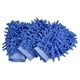 thumbnail image 1 of Guantes de limpieza reutilizables sin rayones Uxcell, mitones de microfibra chenille, paquete de 3, azul, 1 of 5