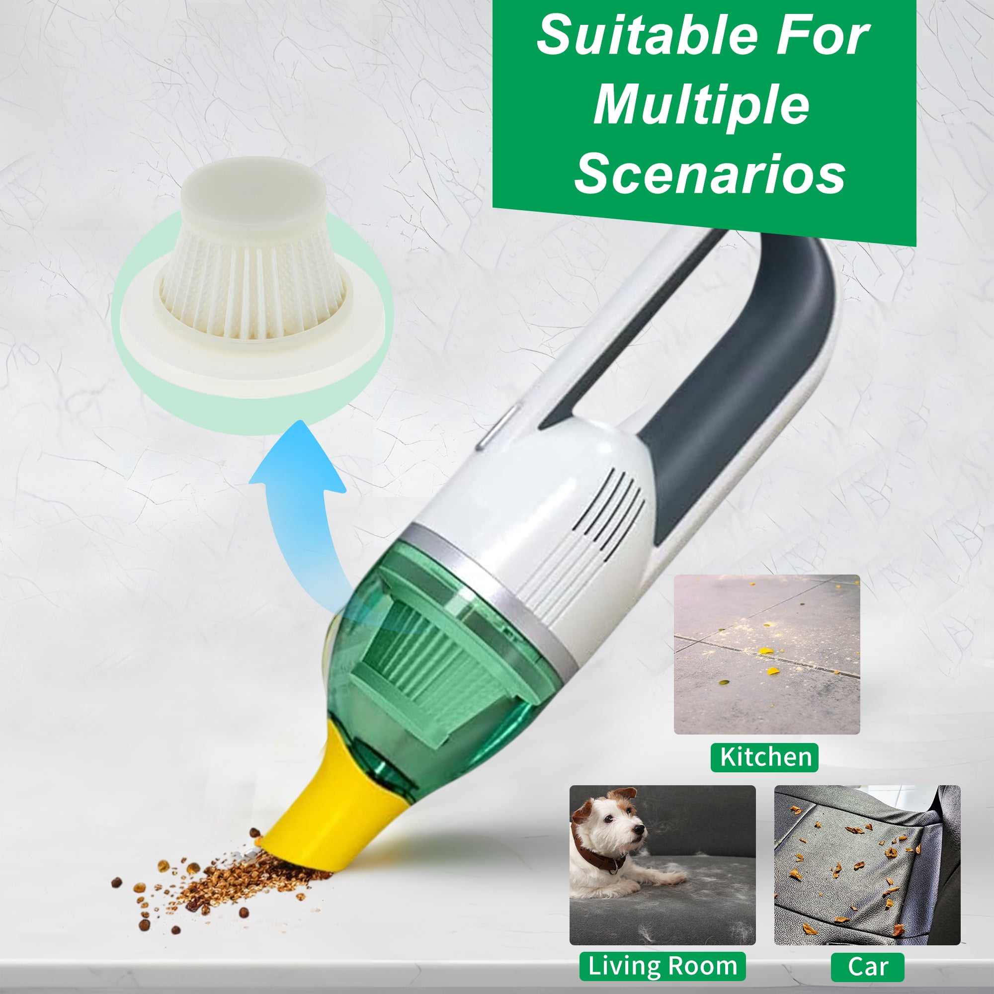 Unique Bargains 3pcs Replacement HEPA Filters Duck Vacuum Cleaner