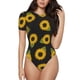 thumbnail image 1 of Balery Sunflowers Body de cuello redondo de manga corta para mujer Tops de manga corta Tops básicos-Medium, 1 of 7