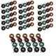 thumbnail image 1 of 40 25mm Abrasive Buffing Wheels, Polishing Accessories for Dremel Rotary Tools, 80/150/240/300 Grit, Scouring Pad and Metal Shank, 1 of 5