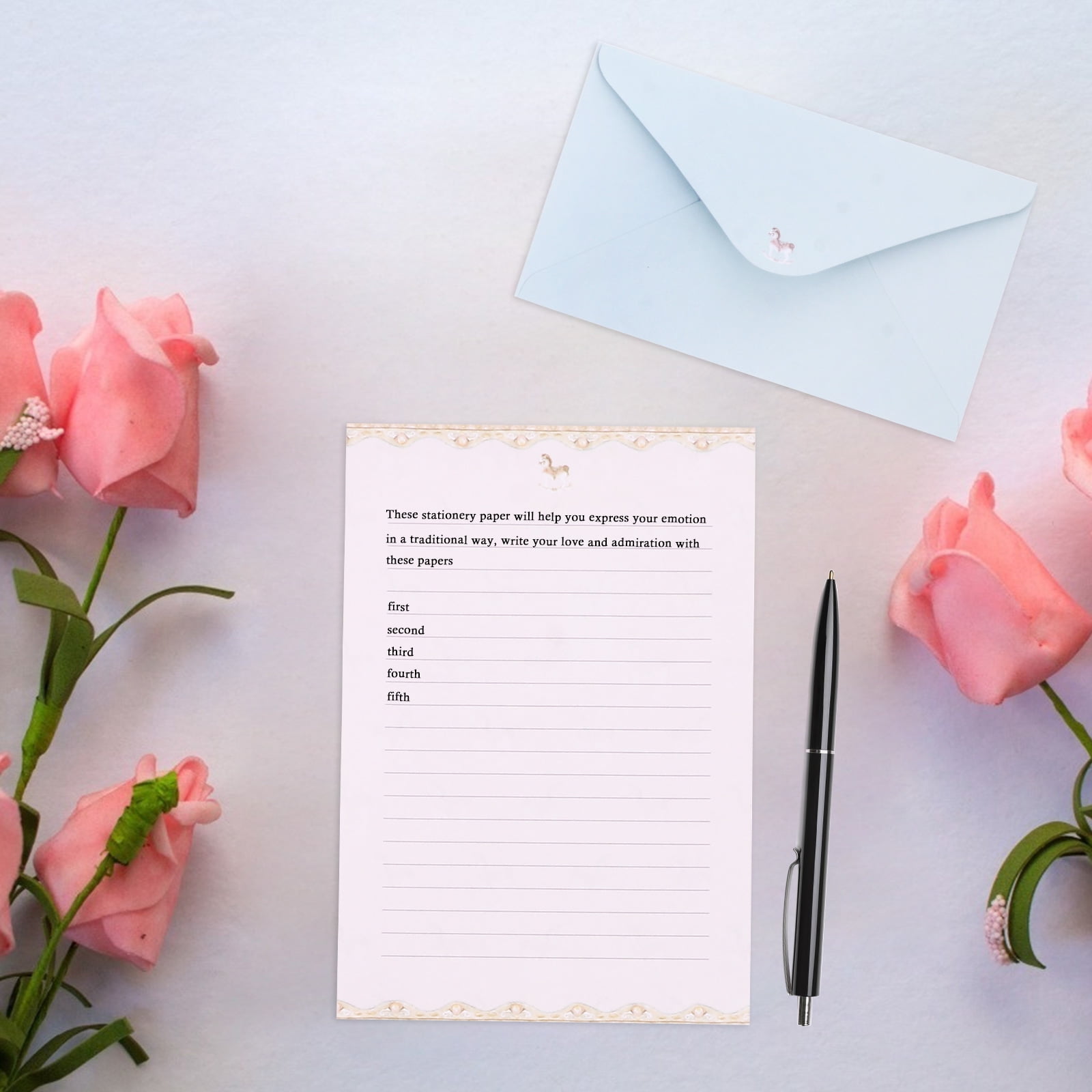 unbranded 16 Sets  Cartoon A5 Letter Writing Paper Stationery Letter Paper with Envelopes