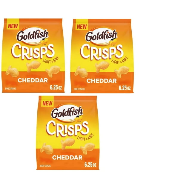 Pepperidge Farm Goldfish Cheddar Crisps - 6.25oz Pack of 3