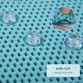 thumbnail image 3 of Tub Non Slip Mat Soft Foam Bath Mat For Jacuzzi Or Shower Nonslip Bathtub Mat With Drain Holes & Suction Cups For Smooth Surface Bathtub Non Slip Mat For Daily Bathing (Blue, 36''X17''), 3 of 9