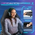 thumbnail image 4 of Rimiking Gaming Chair, Computer Chair Ergonomic Office Chair PU Leather Desk Chair Executive Adjustable Swivel Task Chair with Flip-up Armrest, 4 of 7