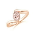 thumbnail image 1 of Bestselling Morganite Engagement Ring on Sale: 1 Carat Morganite Solitaire Engagement Ring in 14k Rose Gold, 1 of 2