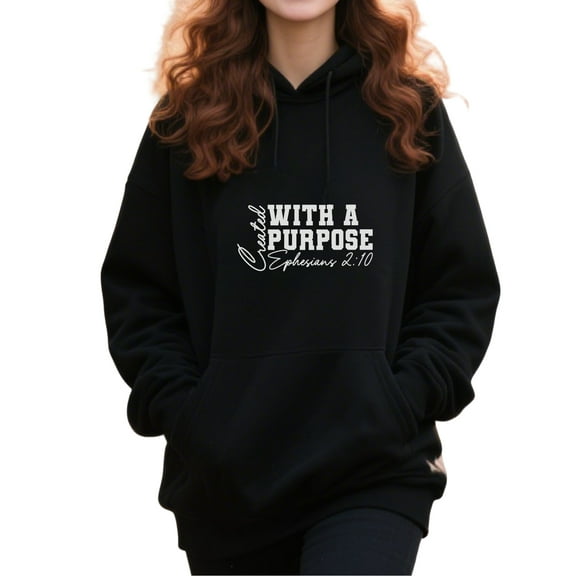 Christian Blessed Hoodie for Men Women, Faith Pullover Hooded Sweatshirt, Cozy Cotton Poly Blend, Inspirational Casual Outfit