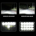 thumbnail image 3 of Costway LED Headlights 4PCS 4X6 Inch Hi/Lo Sealed 45W Rectangle  for Peterbilt Kenworth, 3 of 11