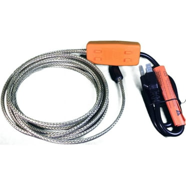 Heat Tape Easy Heat Freeze Protection Cable Waterline Heater Pre-cut to 30 Foot includes Installed Plug Head