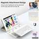 thumbnail image 3 of Funda con Teclado GKABXY para iPad 10.2 pulgadas 2021/2020/2019 Blanca, 3 of 6